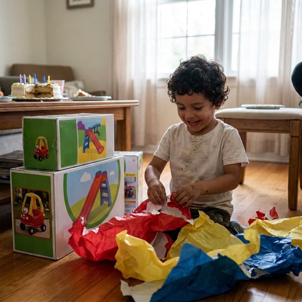 Productos infantiles para el hogar: corrales, casitas, triciclos